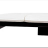Стол RIVOLI 140 MATT WHITE MARBLE SOLID CERAMIC / BLACK заказать по цене 74 900 руб. в Уфе