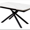 Стол RIVOLI 140 MATT WHITE MARBLE SOLID CERAMIC / BLACK заказать по цене 74 900 руб. в Уфе