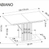 Стол обеденный Halmar FABIANO 135 раскладной (дуб вотан/черный) заказать по цене 31 373 руб. в Уфе