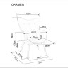 Кресло SIGNAL CARMEN Velvet Bluvel 68 карри/черный мат заказать по цене 23 645 руб. в Уфе