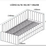 Кровать SIGNAL ALFIE Velvet Bluvel 40 темно-бежевый, 120/200 заказать по цене 77 985 руб. в Уфе