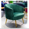 Кресло CROWN  Halmar (темно-зеленый/золотой) заказать по цене 30 381 руб. в Уфе
