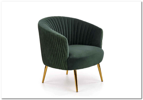 Кресло CROWN  Halmar (темно-зеленый/золотой) заказать по цене 30 381 руб. в Уфе