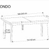 Стол обеденный Halmar EDMONDO 160 раскладной (дуб/черный) заказать по цене 108 460 руб. в Уфе