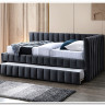Кровать SIGNAL ALFIE Velvet Bluvel 14 темно-серый, 120/200 заказать по цене 77 985 руб. в Уфе