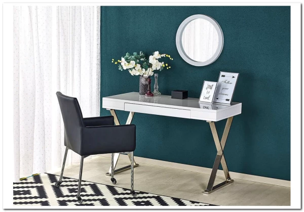 Стол компьютерный Halmar B-31 (белый/хром) заказать по цене 37 613 руб. в Уфе