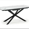 Стол обеденный Halmar DIESEL раскладной (белый мрамор/темно-серый/черный) заказать по цене 73 944 руб. в Уфе