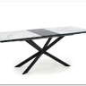 Стол обеденный Halmar DIESEL раскладной (белый мрамор/темно-серый/черный) заказать по цене 73 944 руб. в Уфе