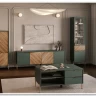 Витрина Siena REG1W1D1S дымчатый зеленый/дуб вотан BRW заказать по цене 28 950 руб. в Уфе