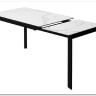 Стол CORNER 120 MATTE STATUARIO Белый мрамор матовый керамика, стекло/ черный каркас, DISAUR заказать по цене 59 400 руб. в Уфе