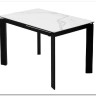 Стол CORNER 120 MATTE STATUARIO Белый мрамор матовый керамика, стекло/ черный каркас, DISAUR заказать по цене 59 400 руб. в Уфе