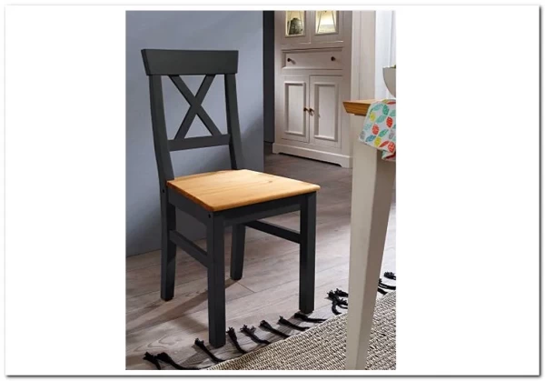 Стул Форест серый 7012/бейц-масло по цене 6 791 руб. в магазине Другая Мебель в Уфе