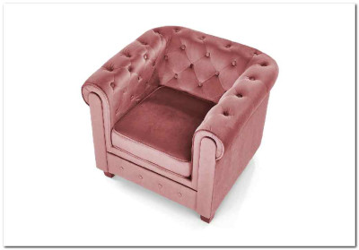 Кресло Halmar ERIKSEN (розовый/черный)