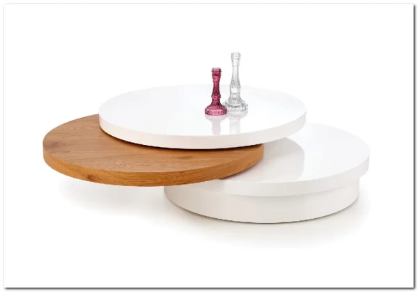 Стол журнальный Halmar MICHELLE (белый/дуб золотой) заказать по цене 47 003 руб. в Уфе