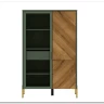 Витрина Siena REG1W1D/140 дымчатый зеленый/дуб вотан BRW заказать по цене 33 980 руб. в Уфе