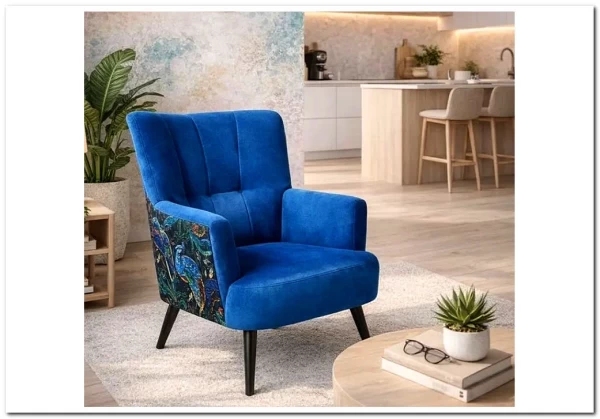 Кресло Halmar PAGONI (темно-синий/черный) заказать по цене 43 019 руб. в Уфе