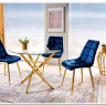 Стул кухонный Signal CHIC Velvet Bluvel 14 (серый/золотой) заказать по цене 10 726 руб. в Уфе