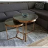 Комплект журнальных столиков SIGNAL DELIA II мрамор / золото заказать по цене 30 483 руб. в Уфе