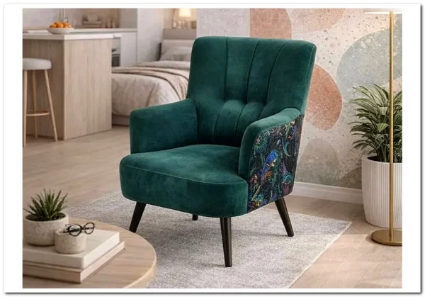 Кресло Halmar PAGONI (темно-зеленый/черный) заказать по цене 43 019 руб. в Уфе