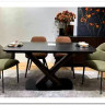 Стол BLANCO 160 MATT BLACK MARBLE SOLID CERAMIC / Орех, DISAUR заказать по цене 102 000 руб. в Уфе
