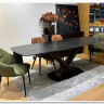 Стол BLANCO 160 MATT BLACK MARBLE SOLID CERAMIC / Орех, DISAUR заказать по цене 102 000 руб. в Уфе