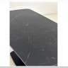 Стол BLANCO 160 MATT BLACK MARBLE SOLID CERAMIC / Орех, DISAUR заказать по цене 102 000 руб. в Уфе
