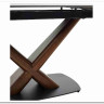 Стол BLANCO 160 MATT BLACK MARBLE SOLID CERAMIC / Орех, DISAUR заказать по цене 102 000 руб. в Уфе