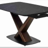 Стол BLANCO 160 MATT BLACK MARBLE SOLID CERAMIC / Орех, DISAUR заказать по цене 102 000 руб. в Уфе