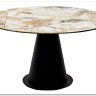 Стол TERAMO 135 GLOSS GRAND JADE SOLID CERAMIC, керамика, поворотн.механизм / Черный каркас, DISAUR заказать по цене 56 970 руб. в Уфе