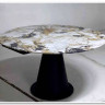 Стол TERAMO 135 GLOSS GRAND JADE SOLID CERAMIC, керамика, поворотн.механизм / Черный каркас, DISAUR заказать по цене 56 970 руб. в Уфе