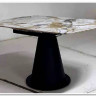Стол TERAMO 135 GLOSS GRAND JADE SOLID CERAMIC, керамика, поворотн.механизм / Черный каркас, DISAUR заказать по цене 56 970 руб. в Уфе