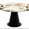 Стол TERAMO 135 GLOSS GRAND JADE SOLID CERAMIC, керамика, поворотн.механизм / Черный каркас, DISAUR заказать по цене 56 970 руб. в Уфе
