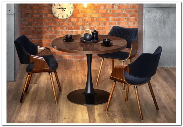 Стол обеденный Halmar CARMELO (орех/черный) заказать по цене 29 439 руб. в Уфе