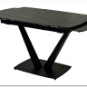 Стол ALATRI 120 MATT GOLDEN BLACK SINTERED STONE / BLACK заказать по цене 0 руб. в Уфе