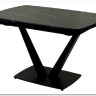 Стол ALATRI 120 MATT GOLDEN BLACK SINTERED STONE / BLACK заказать по цене 0 руб. в Уфе