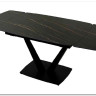 Стол ALATRI 120 MATT GOLDEN BLACK SINTERED STONE / BLACK заказать по цене 0 руб. в Уфе