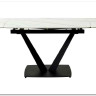 Стол ALATRI 120 MATT WHITE MARBLE SINTERED STONE / BLACK заказать по цене 75 200 руб. в Уфе