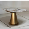 Стол TERAMO 135 GLOSS GRAND JADE SOLID CERAMIC, керамика, поворотн.механизм / Бронзовый, DISAUR заказать по цене 63 810 руб. в Уфе