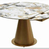 Стол TERAMO 135 GLOSS GRAND JADE SOLID CERAMIC, керамика, поворотн.механизм / Бронзовый, DISAUR заказать по цене 63 810 руб. в Уфе