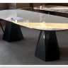 Стол ОРФЕЙ 240 нераскладной цвет ОНИКС (ONYX SABLE PULIDO), керамика / Черный каркас заказать по цене 101 050 руб. в Уфе
