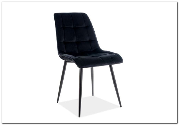 Стул кухонный Signal CHIC Velvet Bluvel 19 (черный/черный) заказать по цене 9 962 руб. в Уфе