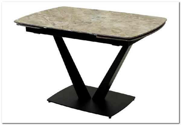 Стол ALATRI 120 GLOSS ATHENS BROWN SINTERED STONE / BLACK заказать по цене 0 руб. в Уфе