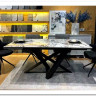 Стол VICENZA 180 раскладной GLOSS BULGARI WHITE, керамика / Черный, DISAUR заказать по цене 69 930 руб. в Уфе