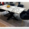 Стол VICENZA 180 раскладной GLOSS BULGARI WHITE, керамика / Черный, DISAUR заказать по цене 69 930 руб. в Уфе