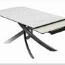 Стол ESTEBIO 160 KL-99 Белый мрамор матовый, итальянская керамика/ Серый металлик, DISAUR заказать по цене 100 240 руб. в Уфе