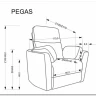Кресло Halmar PEGAS (бежевый) заказать по цене 65 192 руб. в Уфе