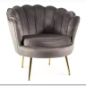 Кресло SIGNAL CAMELLIA Velvet Bluvel 14 (серый/золотой) заказать по цене 27 417 руб. в Уфе