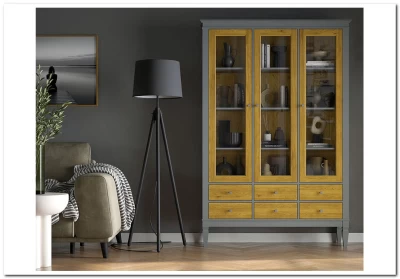 Шкаф для посуды Ольса-С 306 из массива сосны