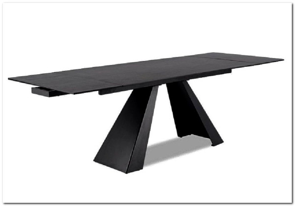Стол обеденный Signal SALVADORE Ceramic 160 раскладной (Pietra Di Savoia серый/черный мат) заказать по цене 136 474 руб. в Уфе