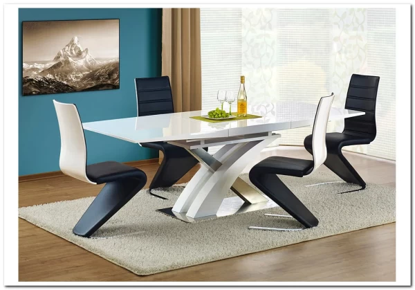 Стол обеденный Halmar SANDOR, раскладной (белый) заказать по цене 85 179 руб. в Уфе Стол обеденный Halmar SANDOR, раскладной (белый) заказать по цене 85 179 руб. в Уфе